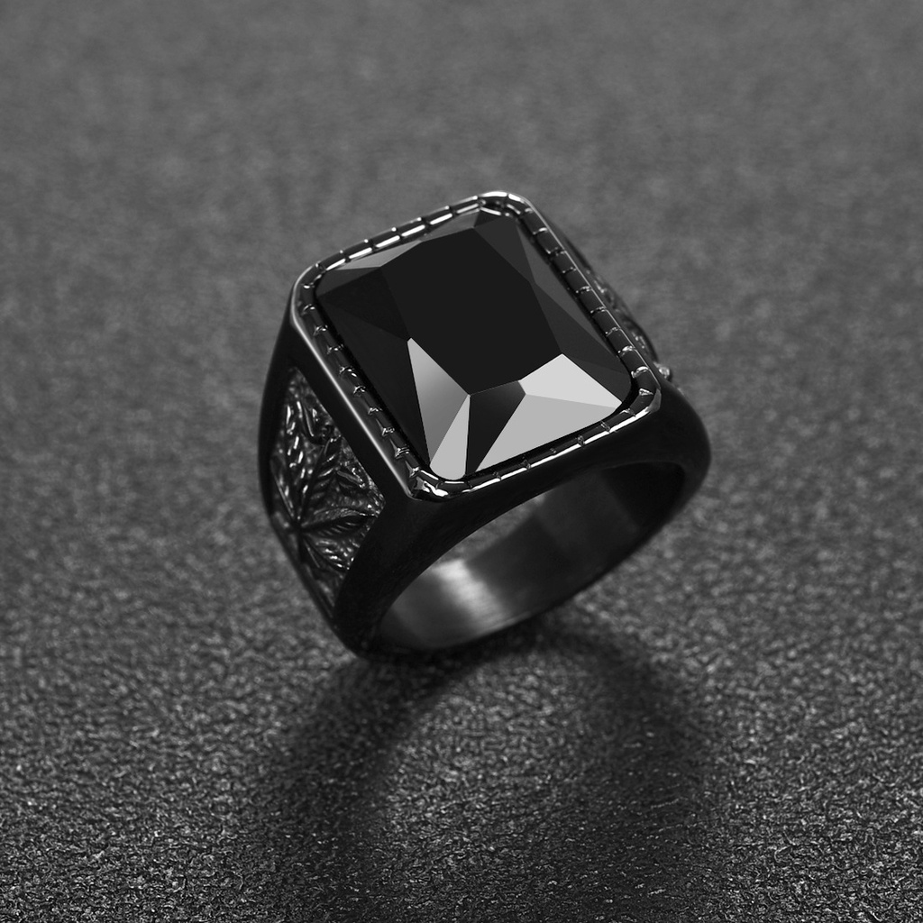 Nhẫn nam nữ tròn Loki Accesories màu bạc thời trang chất Titan đẹp đơn giản không gỉ - Nhẫn Cuba