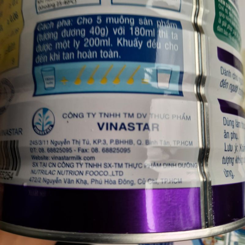 [TÍCH LŨY] Sữa tiểu đường Vinastar Diabetes 900g dành cho người bệnh tiểu đường.