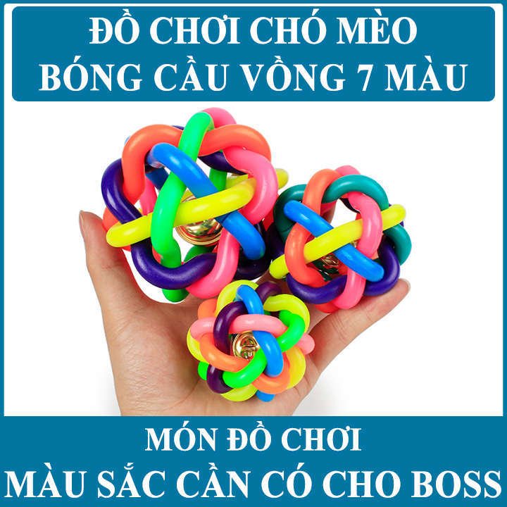 Đồ chơi bóng 7 màu cho thú cưng