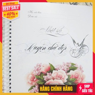 Sổ Nhật Ký Hoa Viết Chữ Đẹp Ánh Dương - 108 Trang Hoa Siêu Đẹp - Ô Ly Thẳng Và Nghiêng