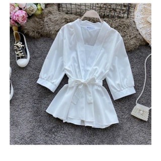 Bigsize ÁO PEPLUM CỘT EO