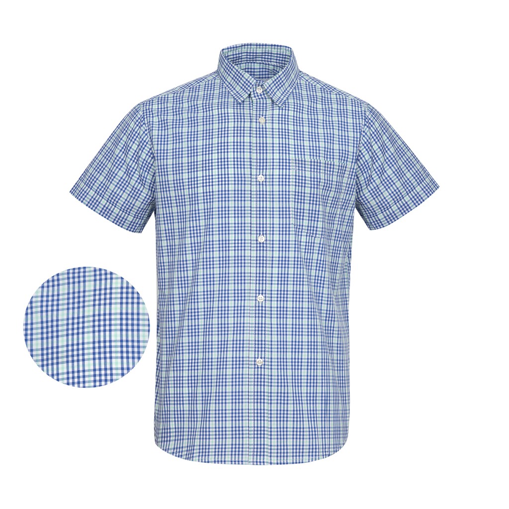 Áo sơ mi nam caro cao cấp cotton ngắn tay pious SMNT01013 | BigBuy360 - bigbuy360.vn
