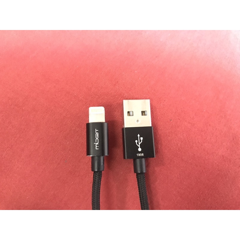 Cáp Lightning MFI 1 m Mbest DS641-WB Đen