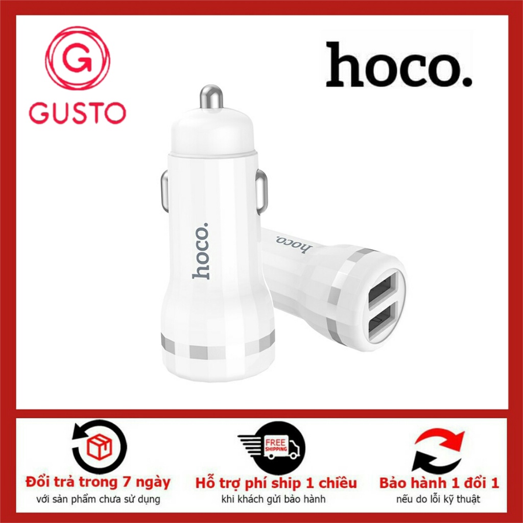 Tẩu Sạc Oto 2 Cổng Hoco Z27 - Bảo hành 12 tháng