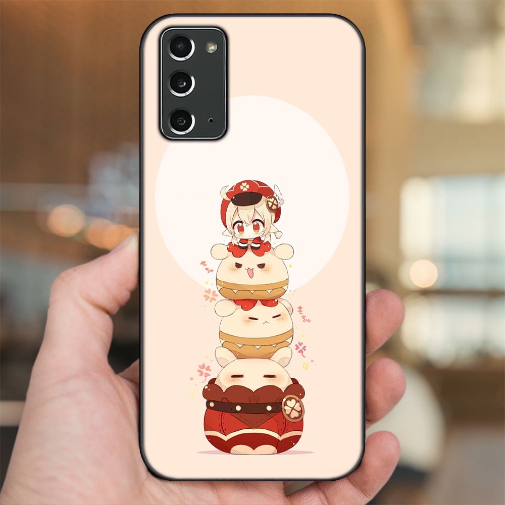Ốp lưng Samsung Note 20 viền đen in hình Klee Genshin Impact