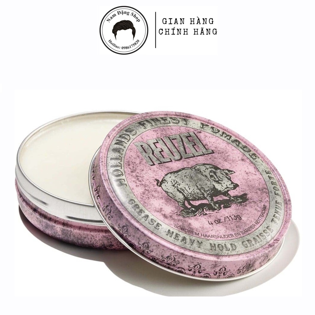 Sáp vuốt tóc Reuzel Pink Pomade