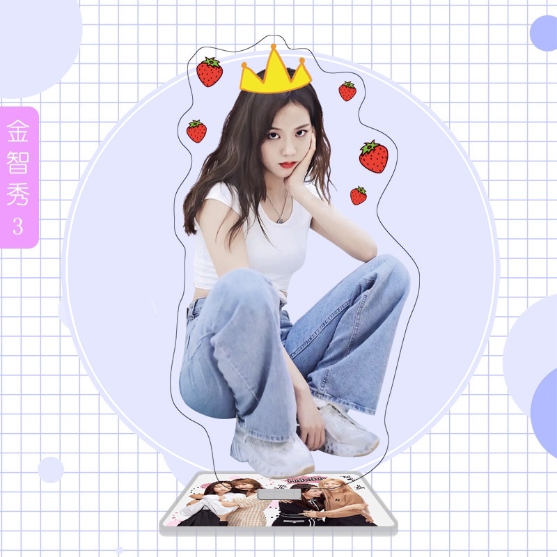 *Có-Sẵn* ẢNH STANDEE BLACKPINK JISOO TƯỢNG ACRYLIC