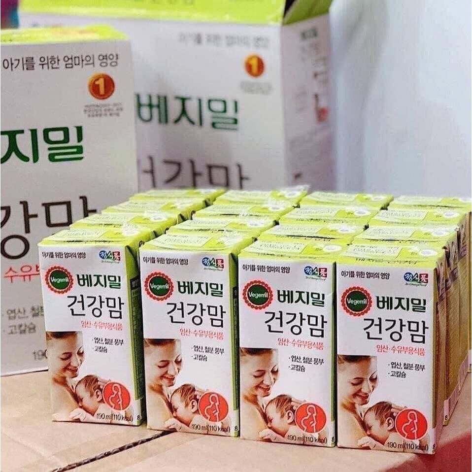 Sữa bầu và cho con bú Vegemil 190ml( Date 07/2022) Hàn Quốc