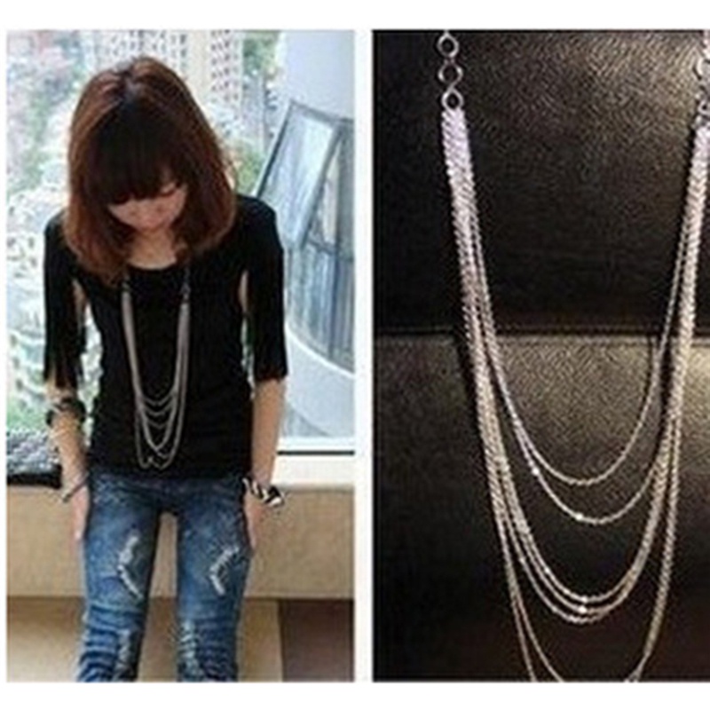 Vòng cổ Nhiều Lớp Phong Cách Vintage Mới