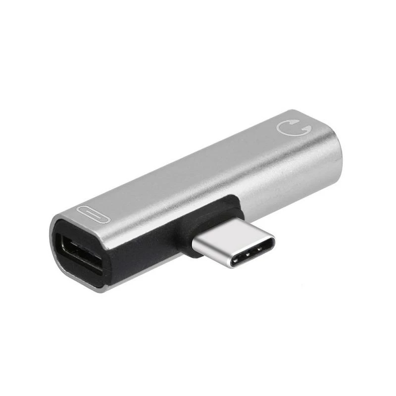 Đầu chuyển đổi 2 trong 1 USB C sang 3.5mm audio + type C sang 3.5mm