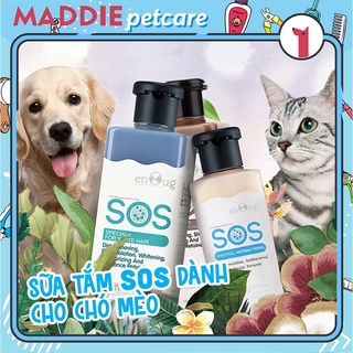 SỮA TẮM SOS DÀNH CHO CHÓ MÈO - LÔNG TRẮNG - LÔNG NÂU - VIÊM DA - MADDIE
