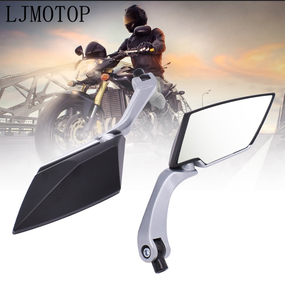 Gương Chiếu Hậu 8 / 10mm Cho Xe Máy Yamaha Xjr Fjr 1300 Fz1 Fazer Yzf R3 R25 R6