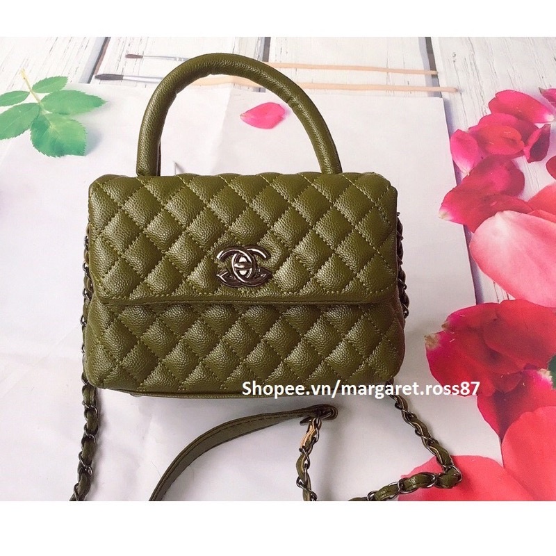 Túi Xách Nữ Ô Trám Da Hạt Mềm Quai Sách Rẻ Đẹp - A&ESHOP 8987978