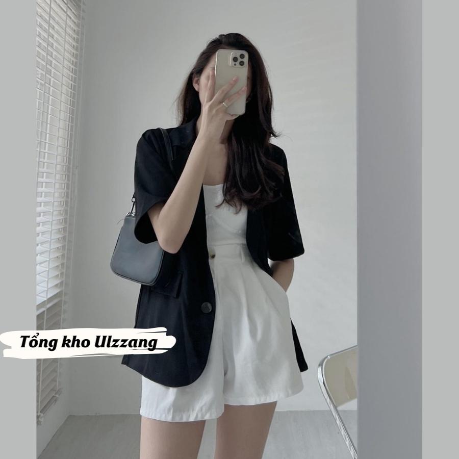 Áo Blazer ngắn tay thời trang Hàn Quốc dễ phối đồ