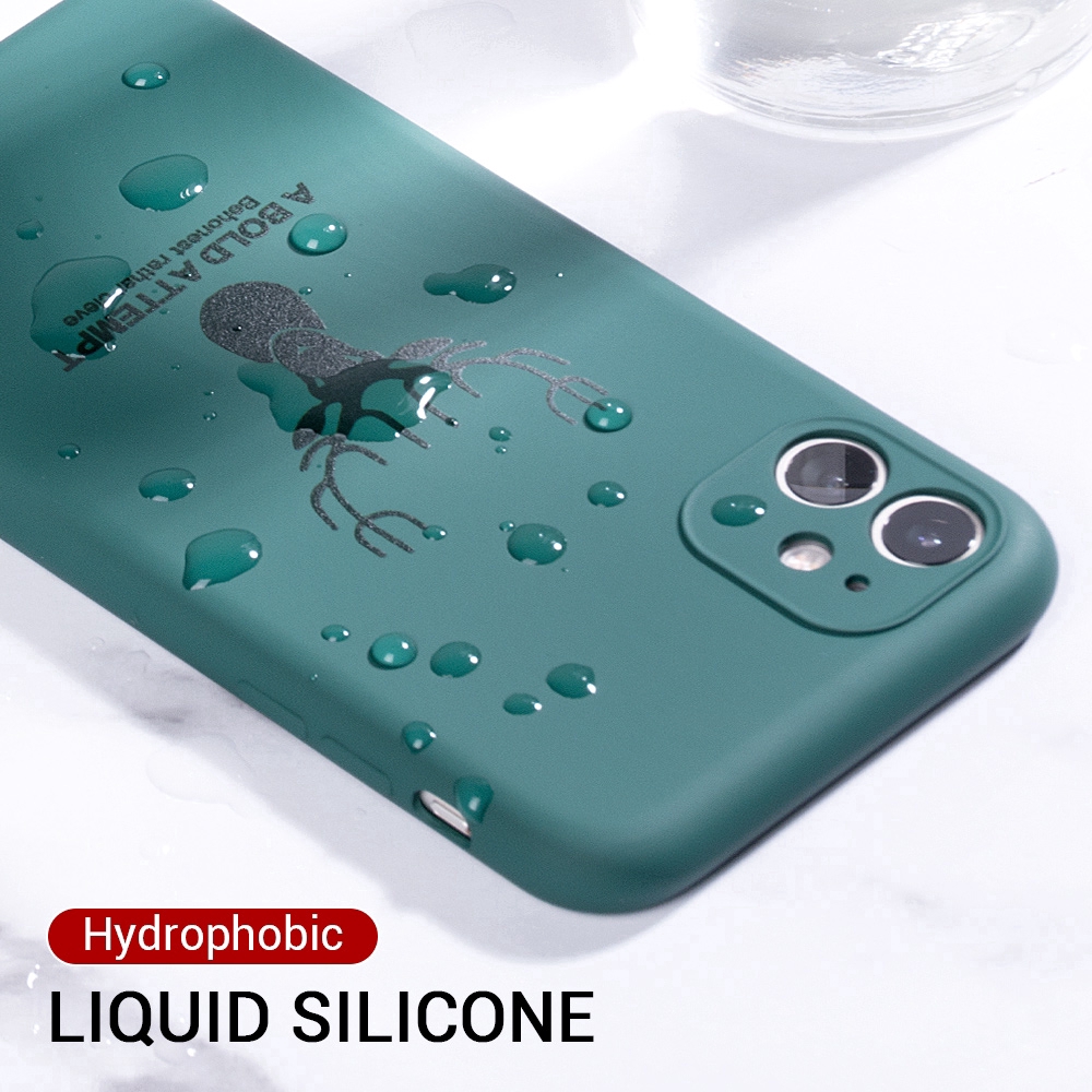 Ốp điện thoại silicon hình đầu tuần lộc dễ thương bảo vệ chống sốc cho IPHONE 11 PRO MAX X XS MAX XR 7 8 PLUS