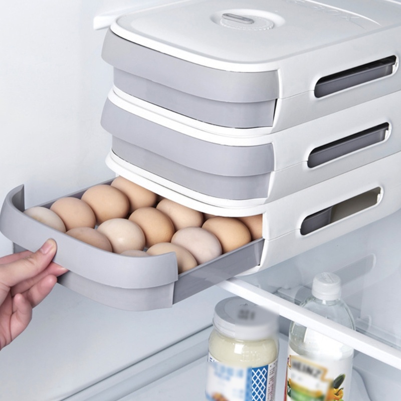 Hộp Nhựa Đựng Trứng Dạng Ngăn Kéo Tiện Dụng