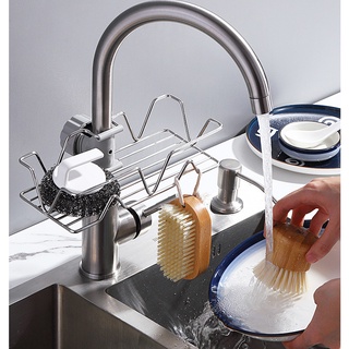 Kệ gắn bồn rửa chén inox đa năng (24x5x12cm)