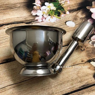 Bộ cối chày inox size lớn 14cm