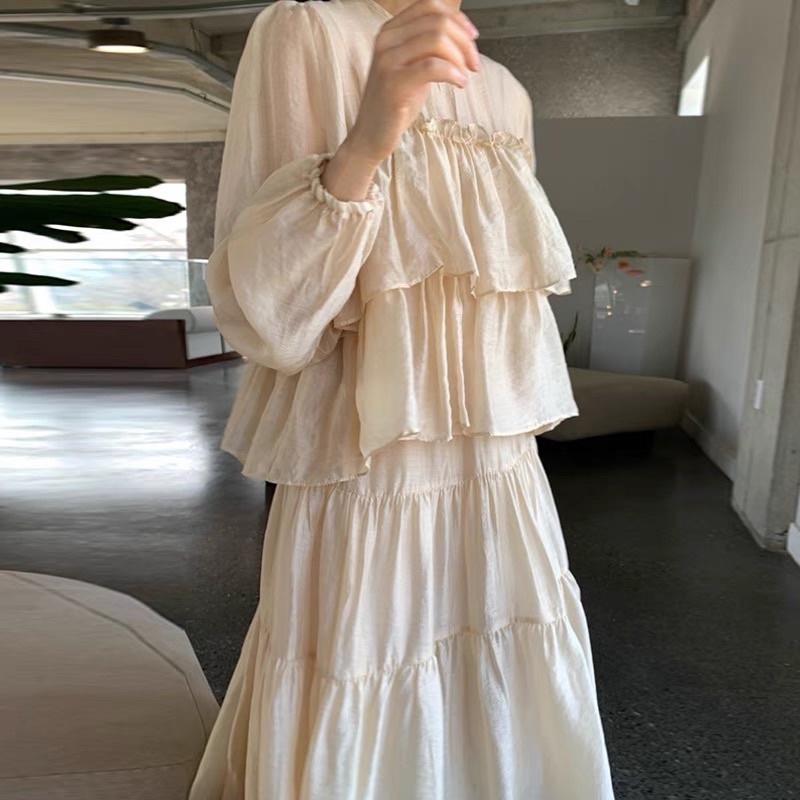 Set Bộ Tơ Đũi Tầng Không Nhăn Ulzzang Chất Mềm Mát ảnh thật Kaylee | BigBuy360 - bigbuy360.vn