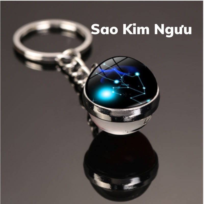Móc Khóa 12 Chòm Sao Cung Hoàng Đạo Họa Tiết Độc Đáo