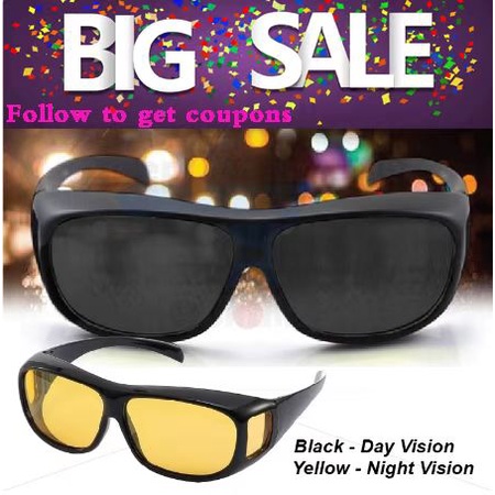 Kính Mát Phân Cực Lái Xe Ban Đêm Cho Nam Nữ