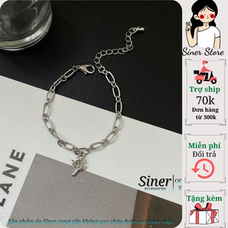 ⚡miễn phí giao hàng⚡ vòng tay hoa hồng cao cấp phong cách hàn quốc thiết kế sang trọng bắt mắt d8