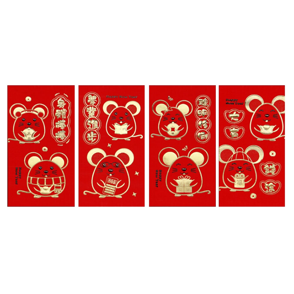 Set 16 bao lì xì phong cách trung quốc dùng cho tiệc cưới/năm mới