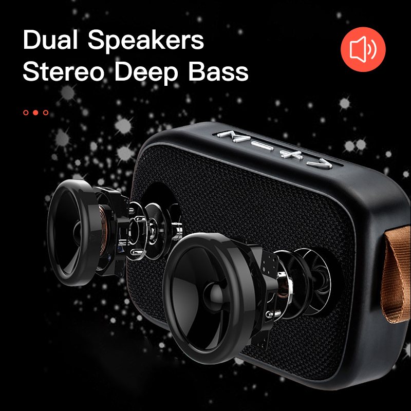 Loa Bluetooth Kuulaa Mini Không Dây Âm Thanh Stereo 3d Hỗ Trợ Thẻ Tf Fm Có Thể Mang Ra Ngoài Trời