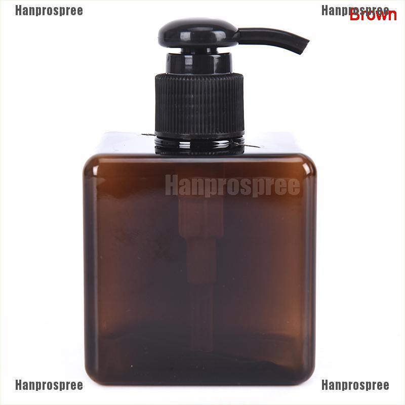 Chai Nhựa Rỗng Hình Vuông 250ml Đựng Dầu Gội Sữa Tắm Tiện Dụng