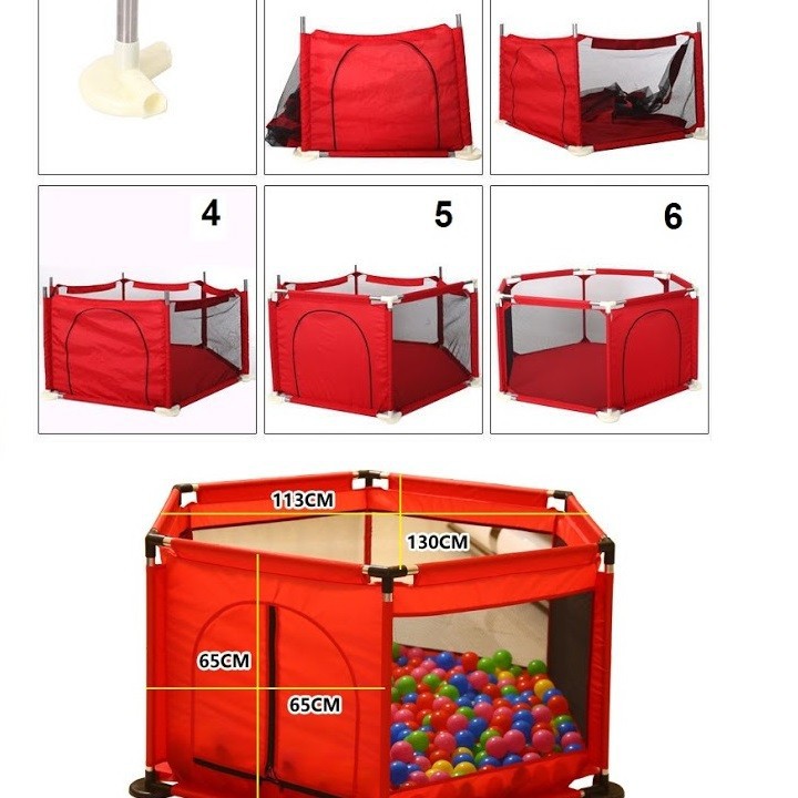 Lều bóng, quây bóng, Nhà cũi quây cho bé tặng kèm theo bóng, đồ chơi cho bé yêu, bảo hành 6 tháng, lỗi đổi mới 7 ngày