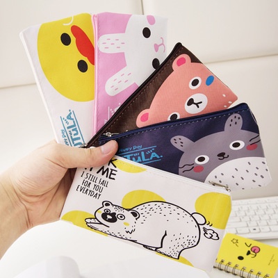 [FREESHIP] Túi Đựng Bút Bằng Vải Họa Tiết Hoạt Hình Totoro Dễ Thương Cho Học Sinh