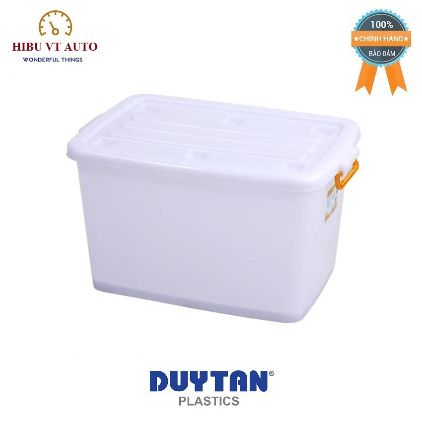 Thùng Nhựa Duy Tân Có Bánh Xe 55L (61 x 43 x 32 cm) No.748 giúp bạn bảo quản đồ đạc sạch sẽ,gọn gàng