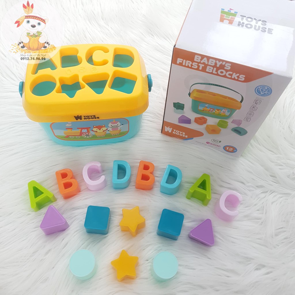 Hộp thả hình khối 18 chi tiết Toys House chính hãng