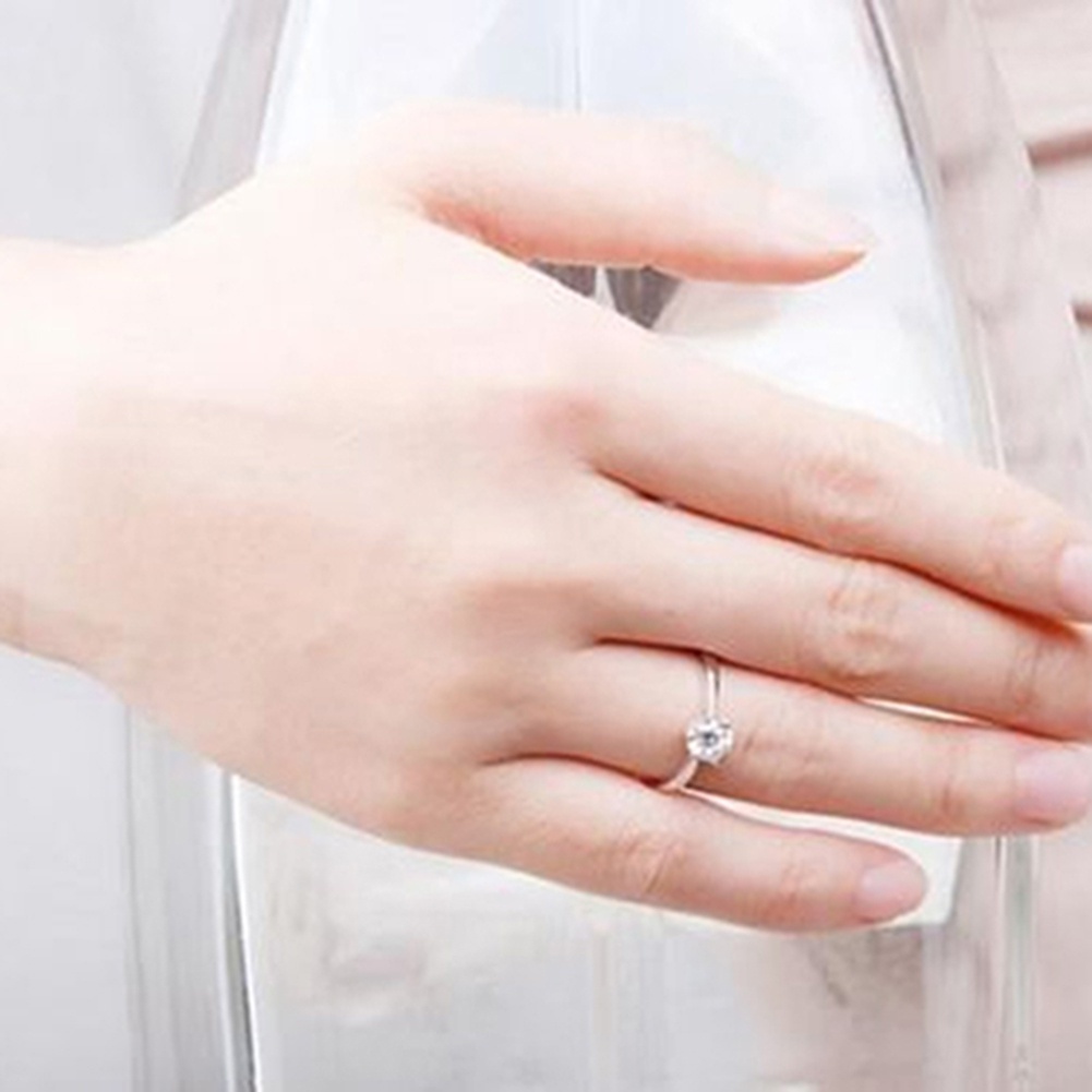 Nhẫn hợp kim đính kim cương thời trang cho nữ