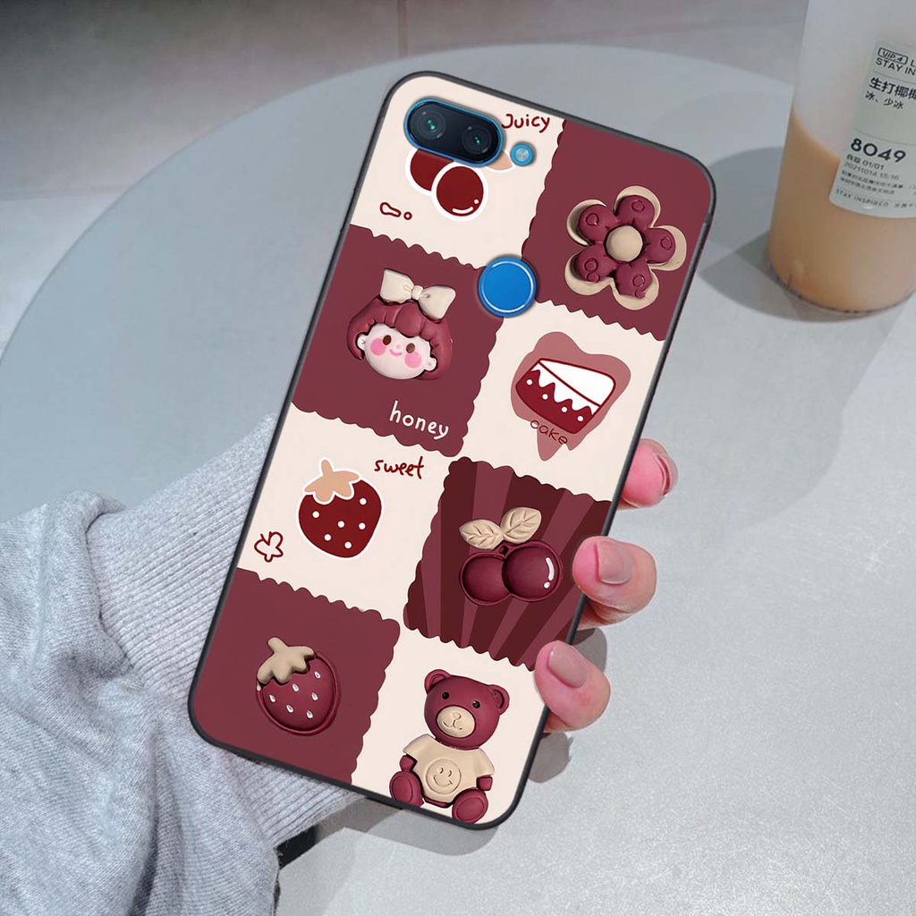 Ốp Xiaomi Mi 8 SE / Mi 8 Lite in hình trái tim, caro kẹo ngọt đầy cá tính siêu đẹp siêu chất