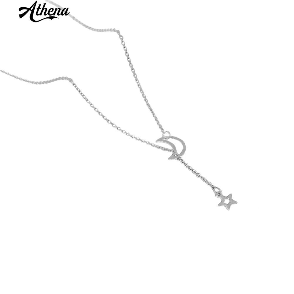 Dây chuyền Choker mặt hình mặt trăng ngôi sao thời trang cho nữ