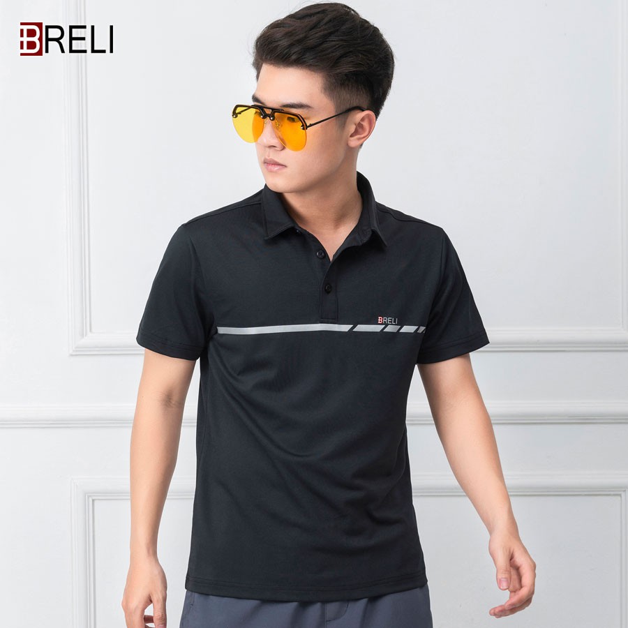 Áo thể thao nam cao cấp Breli - BAS2101-BKL thoáng khí kháng khuẩn chống tia UV