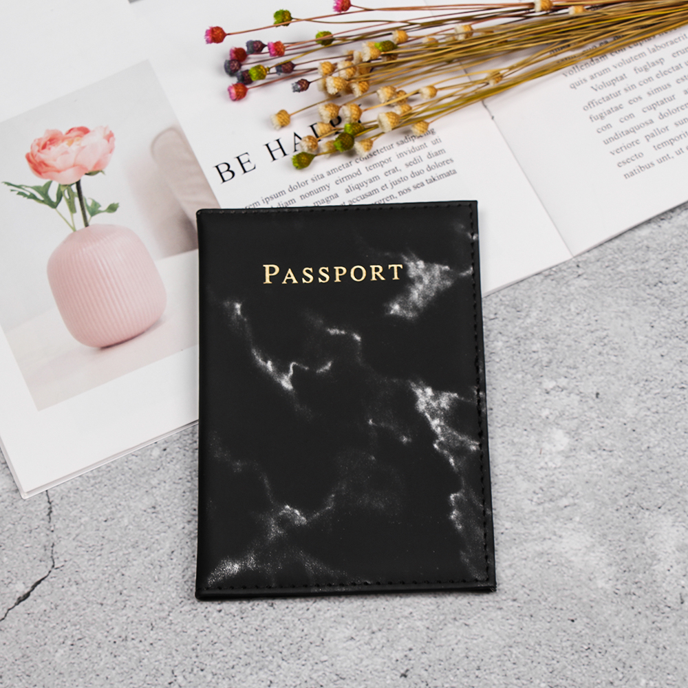 Ví Đựng Passport Chống Thấm Nước Họa Tiết Đá Cẩm Thạch Nhiều Màu
