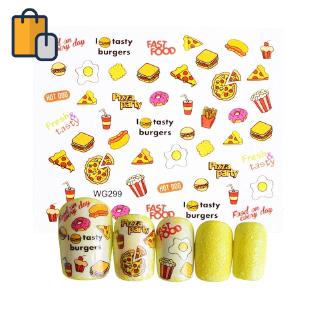 Miếng dán trang trí móng tay họa tiết hoạt hình đáng yêu tiện dụng