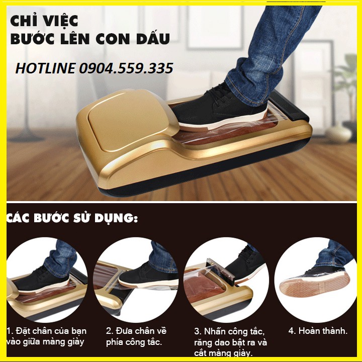 Máy bọc giày trong nhà tự động X888 chính hãng [ Bảo hành 6 tháng ]
