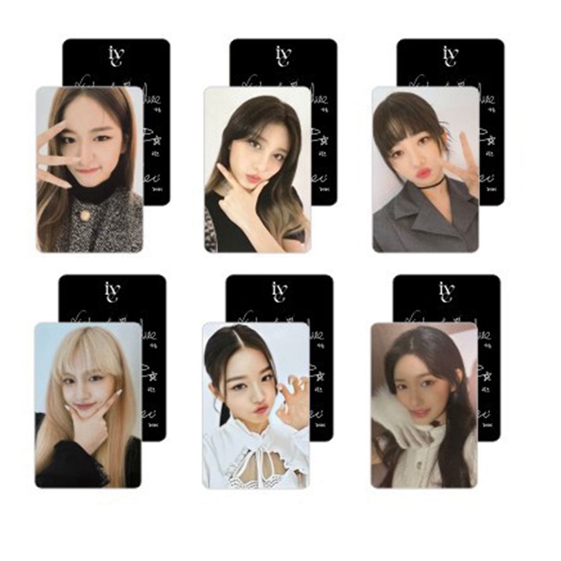 Set 6 Tấm Thẻ Ảnh Lomo Các Thành Viên Nhóm Nhạc Kpop IVE