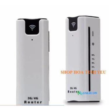 Bộ phát wifi bằng sim 3G/4G tích hợp thêm tính năng sạc dự phòng 2200mah