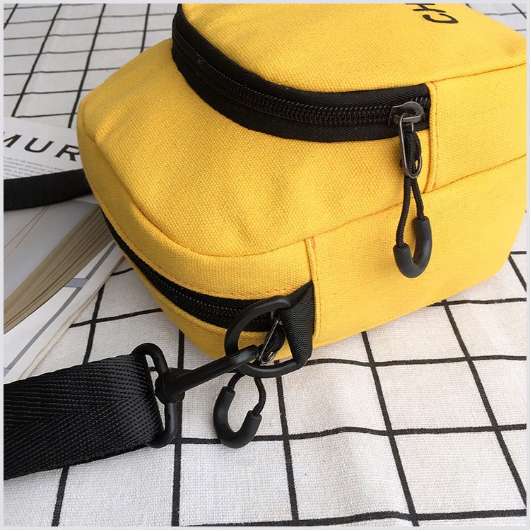 Túi Đeo Vai Mini Vải Canvas Phong Cách Phương Tây Thời Trang Mùa Hè Kiểu Mới Cho Nữ