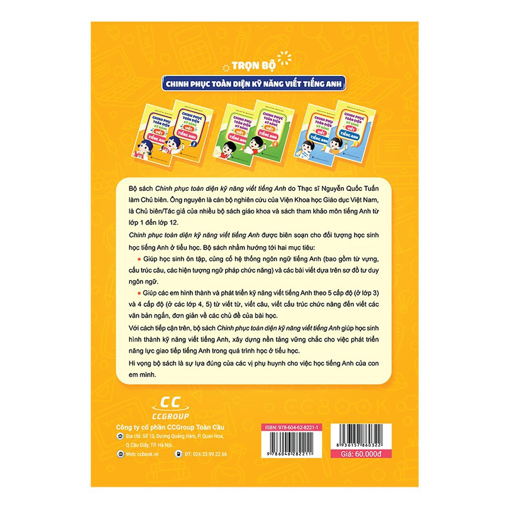 Sách - Chinh Phục Toàn Diện Kỹ Năng Viết Tiếng Anh Lớp 3 (Tập 2)