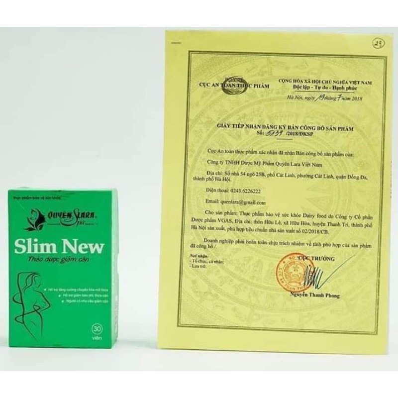 Thảo Dược Giảm Cân Quyên lara 30 viên