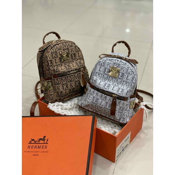 Balo Mini Nữ Siêu Xinh  Mẫu Mới Siêu Hót Chữ Vân Nổi