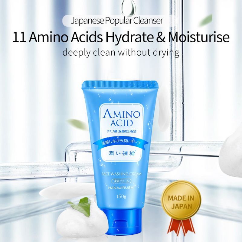Sữa rửa mặt Nhật Bản HANAJIRUSHI Axit Amin 150g