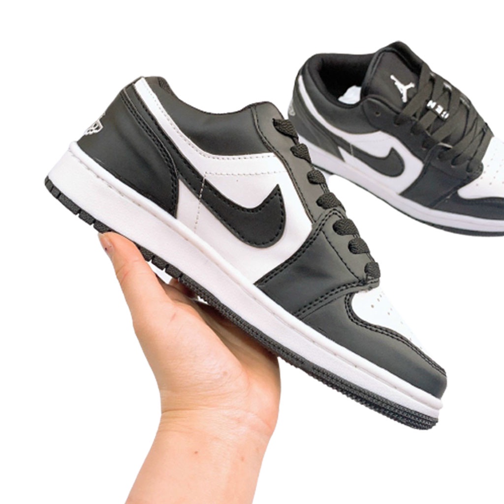 Giày Sneaker Nam Nữ Đen Trắng, Giày Nike Air Jordan 1 JD 1 Panda Cổ Thấp Cao Cấp 2021 | BigBuy360 - bigbuy360.vn