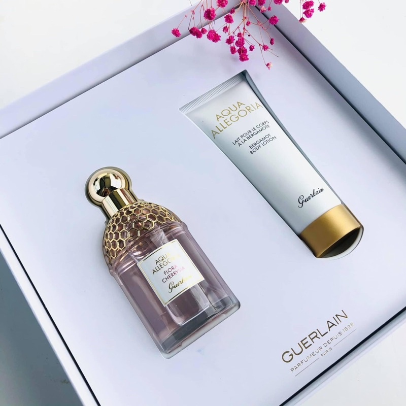 Set nước hoa nữ ⚜️Set Guerlain Aqua Allegoria Mandarine Basilic For Women EDT 75Ml - kèm 1 body lotion 7,5ml⚜️