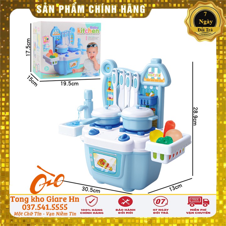 Bộ đồ chơi nhà bếp cho bé gái và bé trai, Bộ sản phẩm 36 món, Nhựa an toàn đã có kiểm định